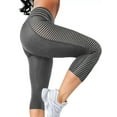 thumbnail image 1 of Seyurigaoka Women Yoga Gym Capri Pants Solid Color Tummy Control High Waist Workout Leggings for Fitness Sport Running, 1 of 5