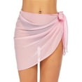 thumbnail image 1 of Seyurigaoka Women's Beach Sarongs Sheer Cover Ups Bikini Wrap Skirt for Swimwear S-XL, 1 of 8