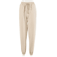 thumbnail image 1 of Seyurigaoka Women's Casual Loose Sweatpants, Elastic Waist Drawstring Solid Color Sports Jogger Pants with Pockets, 1 of 5