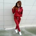 thumbnail image 1 of Seyurigaoka Women´s Jogger Casual Tracksuit Hoodies Sweatshirt + Pants Sets Sports Wear, 1 of 6