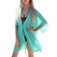 thumbnail image 1 of Seyurigaoka Women’s Summer Bikini Smock, Sexy Solid Color Bandage High Waist Cardigan Beach Dress, 1 of 2