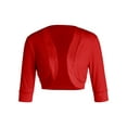 thumbnail image 1 of Seyurigaoka Women's Summer Cardigan 3/4 Sleeve Cropped Cardigans Sweaters Jackets Open Front Bolero, 1 of 8