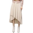 thumbnail image 1 of Seyurigaoka Womens Mesh Maxi Pleated Skirts Elastic High Waist Tulle Tutu Midi Skirts Irregular Hem Ruffle Prom Party A-Line Dress, 1 of 9
