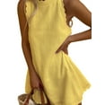thumbnail image 1 of Seyurigaoka Womens Summer Mini Dress Sleeveless A-line Dresses Beach Dress Casual Party Dresses for Women Streetwear, 1 of 2