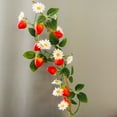 thumbnail image 1 of Sezrgiu Artificial Strawberry White Vine for Home Garden, 1 of 12