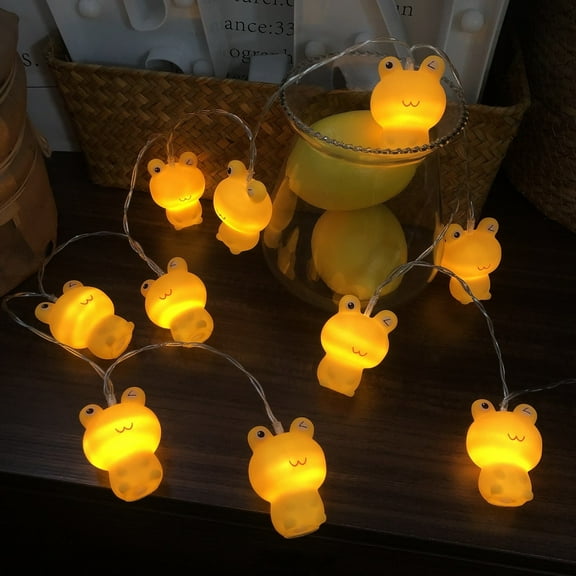Sezrgiu Frog Night Lights, Warm White LED Indoor Kids Room Decor