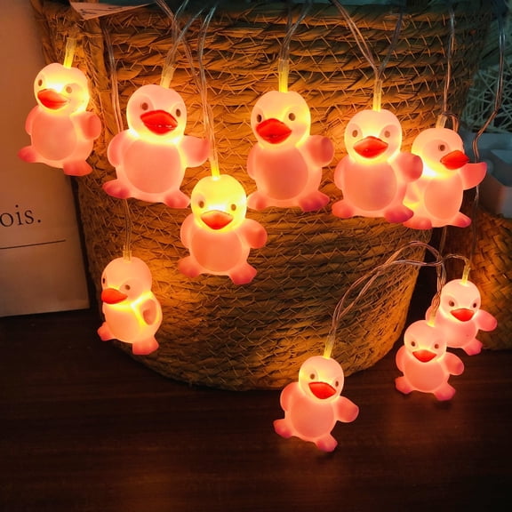 Sezrgiu Penguin Night Light Battery Powered LED Indoor Children Bedroom Pink Decoration