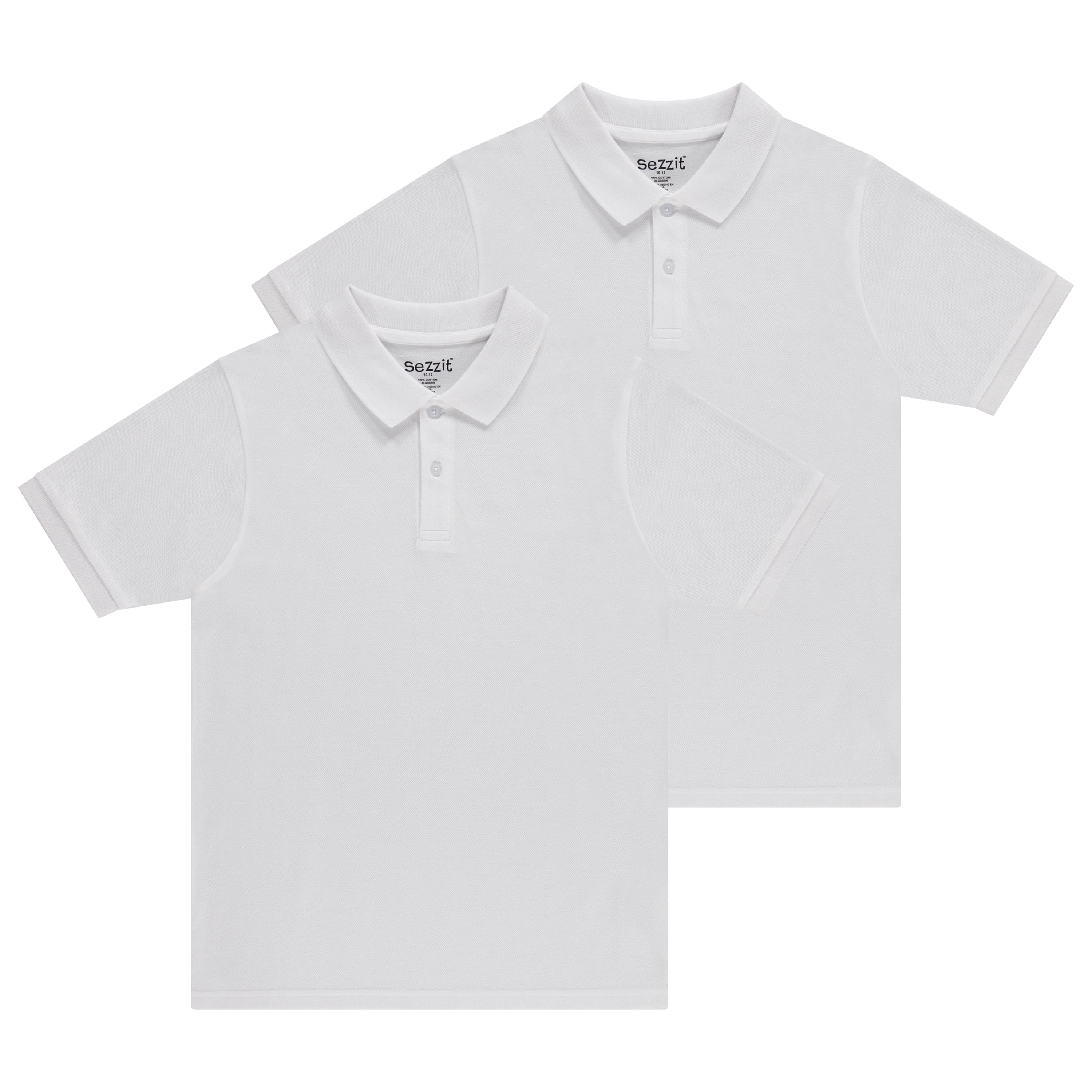 Boys Polo 2-Pack: Premium Comfort and Timeless Style - School, Play, Church, Birthdays -White