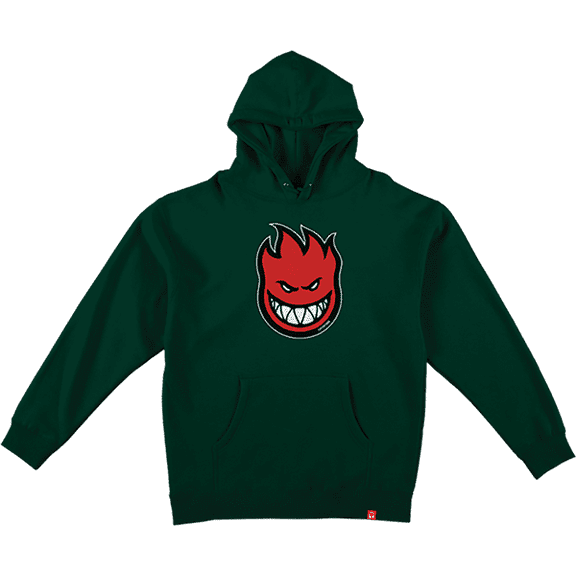Spitfire Bighead Fill Youth Hoodie Alpine Green / Black / Red / White - Size L