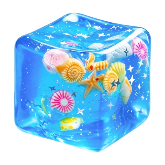 Sfaro Ocean Squishy Cube With Sea Creatures, Slow Rising