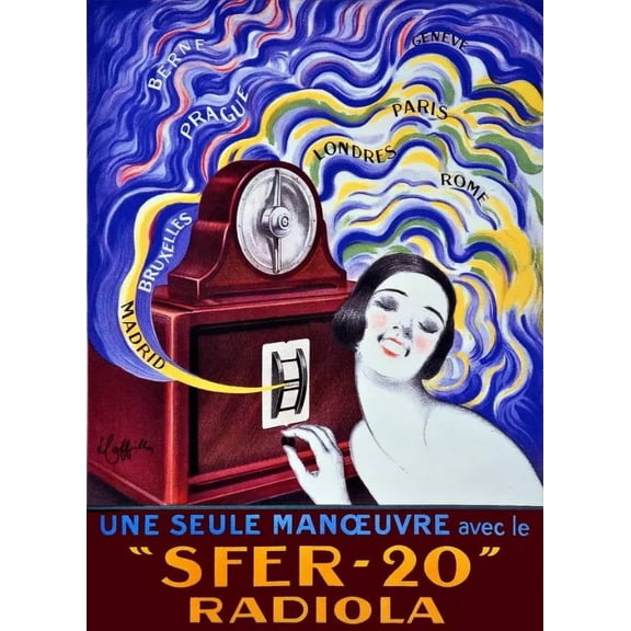 Sfer Radiola une seule manoeuvre Decor Poster. Home Graphic Art Design. 11 x 17 Inch Poster