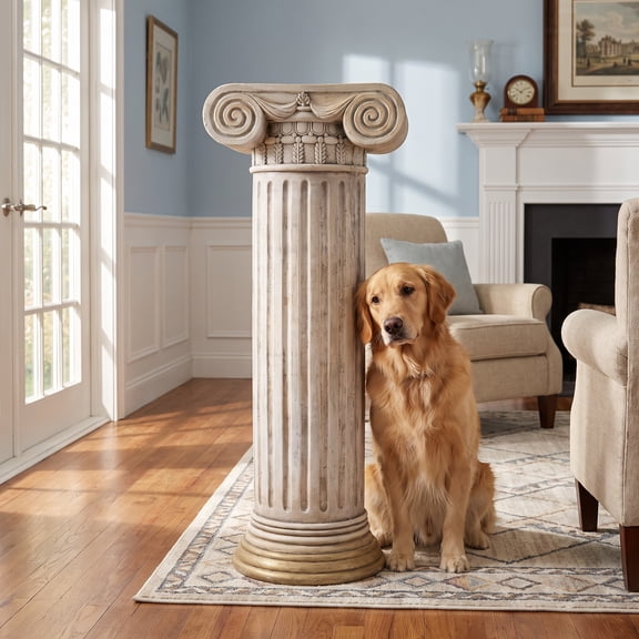 Sfirey 31" Decorative Pedestal Stand Magnesium Roman Column Plant Stand