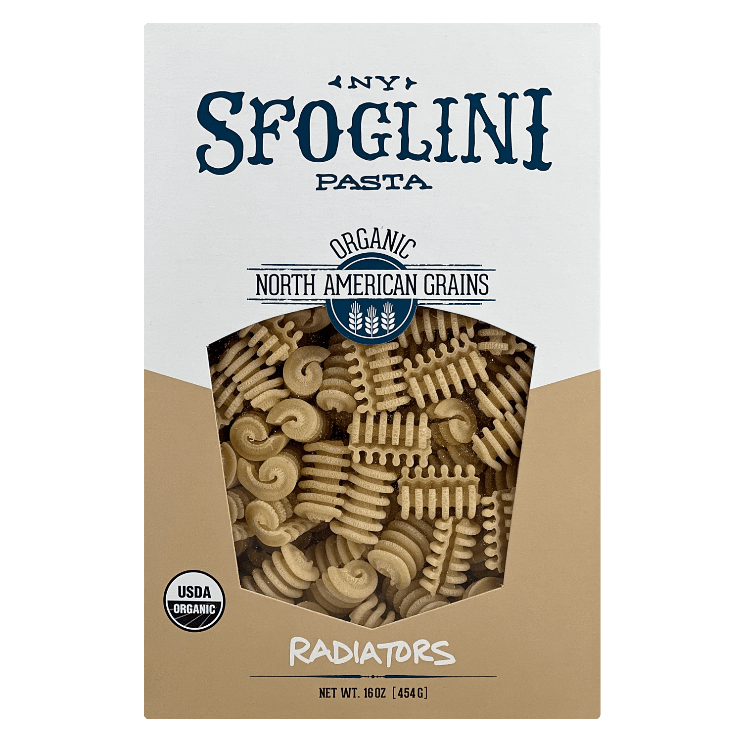 Sfoglini Organic Durum Semolina Radiators Pasta, Shelf-Stable, 16 oz Box