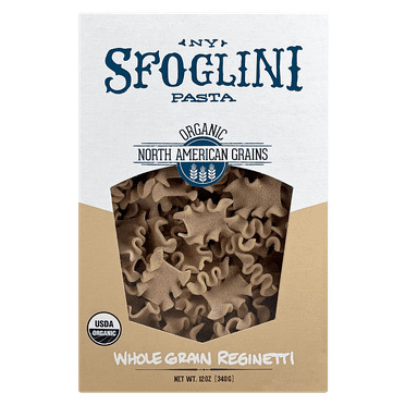 Sfoglini Organic Whole Grain Reginetti Pasta, Shelf-Stable, 12 oz Box