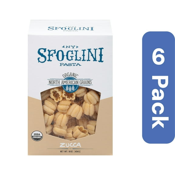 Sfoglini Pasta Semolina Zucca Organic 16 oz (Pack of 6)