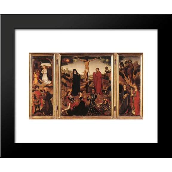 Sforza Triptych 20x24 Framed Art Print by Rogier van der Weyden