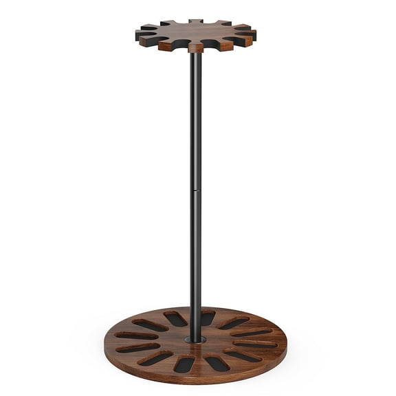 Indoor Gun Rack, Gun Holder With Display Storage with Soft Padding,Walnut