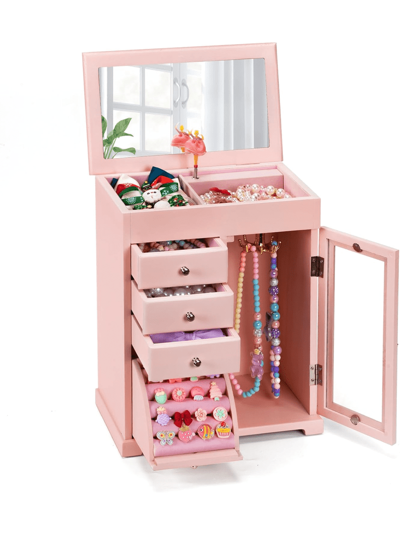 Sfugno Musical Jewelry Box for Young Girls, 5 Layer Kids