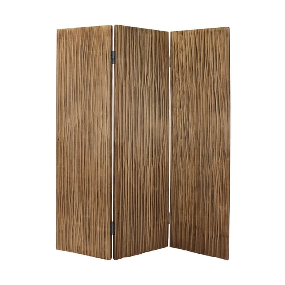 Sg-328 Woodland Screen Room Divider With Natural Wood Finish - 6 Feet