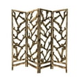 thumbnail image 1 of Sg-367A 7Ft 4 Panel Mulbery Alpine Screen Room Divider, 1 of 4