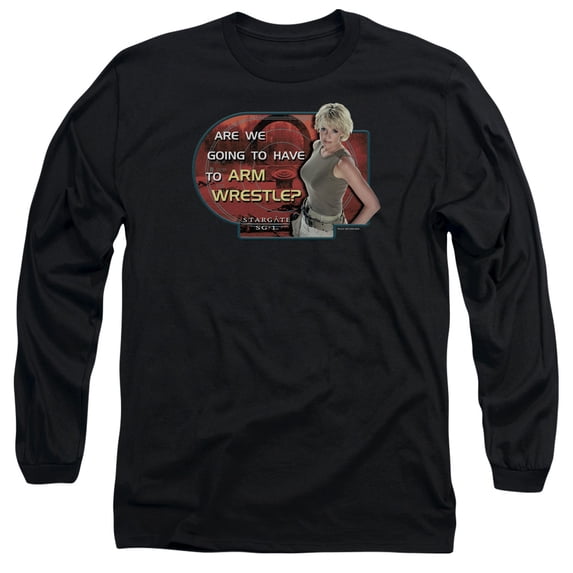 Sg1 Arm Wrestle Long Sleeve Adult 18/1 T-Shirt Black