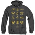 thumbnail image 1 of Sg1 Goauld Characters Adult Heather Hoodie Sweatshirt Black, 1 of 1