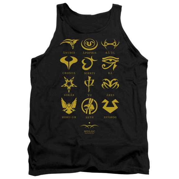 Sg1 Goauld Characters Adult Tank Top Black