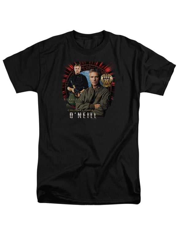 Sg1 Jack Oneill Adult Tall T-Shirt Black