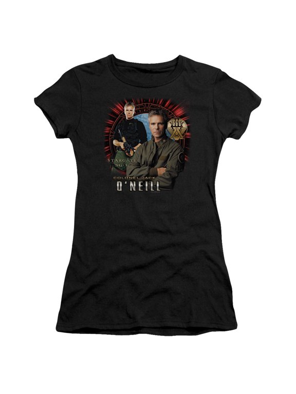 Sg1 - Jack Oneill - Juniors Teen Girls Cap Sleeve Shirt - Small