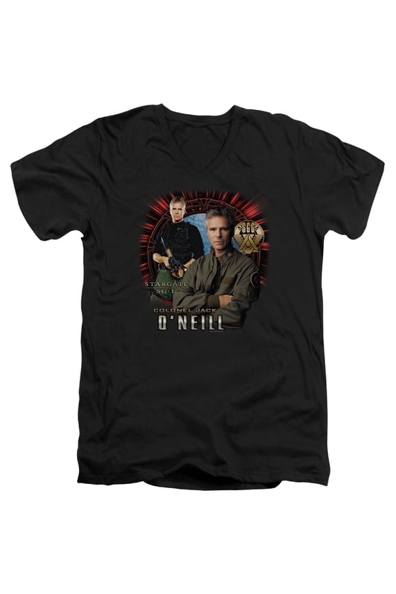 Sg1 - Jack Oneill - Slim Fit V Neck Shirt - Large