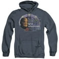 thumbnail image 1 of Sg1 Not Laughing Adult Heather Hoodie Sweatshirt Navy, 1 of 1