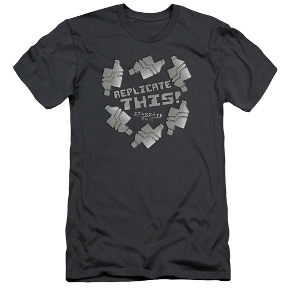 Sg1 Replicate This Adult 30/1 T-Shirt Charcoal