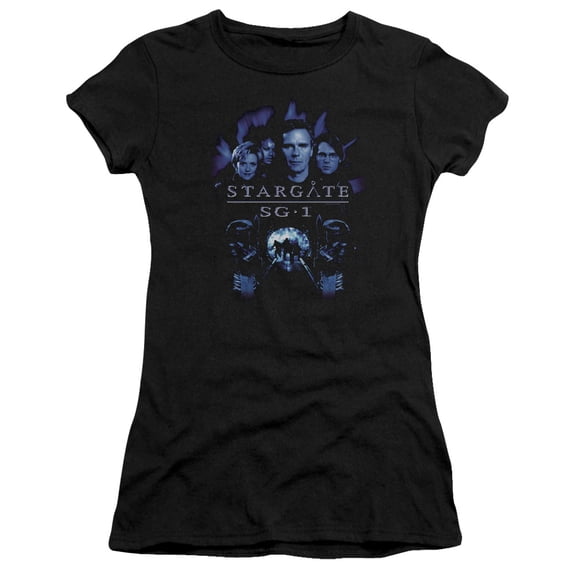 Sg1 Sg1 Stargate Command Junior Women's T-Shirt Sheer Black