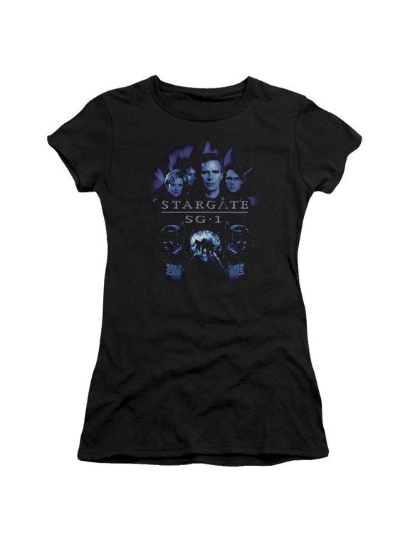 Sg1 Sg1 Stargate Command Junior Women's T-Shirt Sheer Black