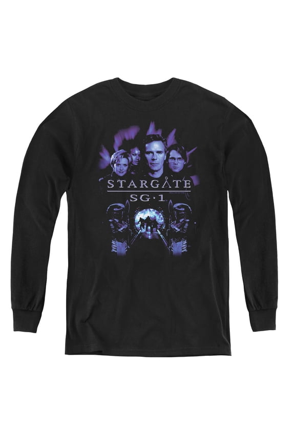 Sg1 - Sg1 Stargate Command - Youth Long Sleeve Shirt - Small