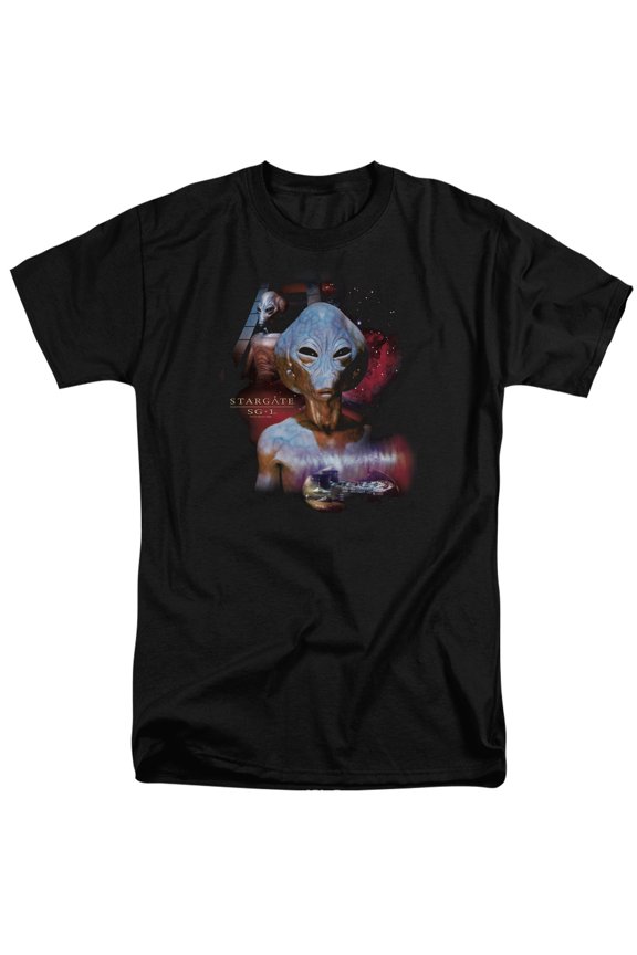 Sg1 The Asgard Adult Tall T-Shirt Black