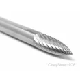 thumbnail image 1 of Sg1S Tree Shape 1/4" Carbide Burr Bur Tool Die Grinder Bit 1/4" Shank New, 1 of 5