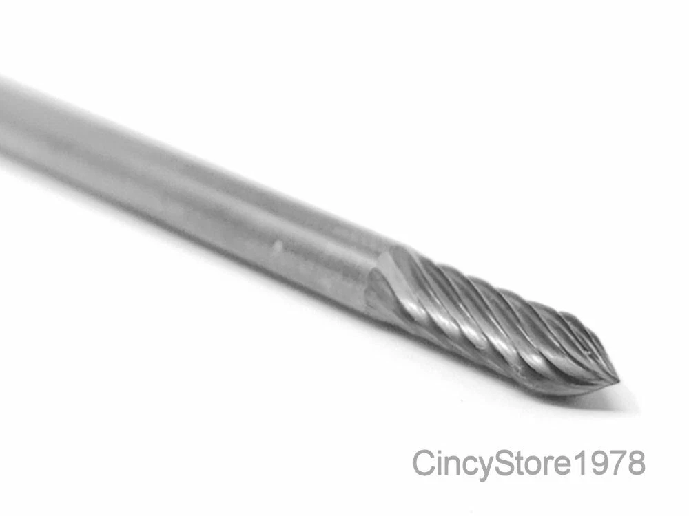 Sg43S Tree Shape Solid Carbide Burr Bur Cutting Tool Die Grinder Bit 1/ ...