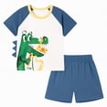 thumbnail image 1 of Sgkm Baby Football Outfit Size 2-8 Years Pattern Color Block Boys Vacation Outfits Playwear Set, 1 of 9