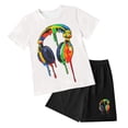 thumbnail image 1 of Sgkm Boys Clothes Baby Boy Outfits Earphone Printing Kids Summer Graphic Tee Outfits Breathable Round Neck, 1 of 5