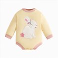 thumbnail image 1 of Sgkm Newborn Girl Outfits 0-18m Toddler Girl Easter Clothes Baby Long Sweatshirt Romper Cute Outfit Comfortable Playwear, 1 of 6