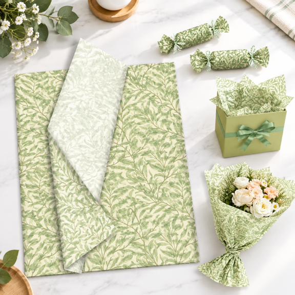 Sgreen Tissue Paper Leaf Gifts Wrapping Papers Party Supplies