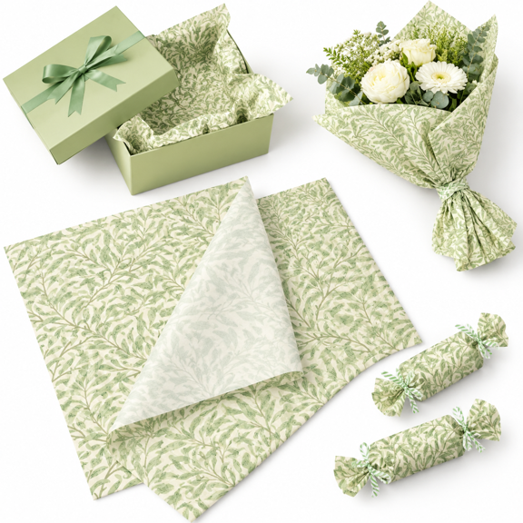 Sgreen Tissue Paper Leaf Gifts Wrapping Papers Party Supplies