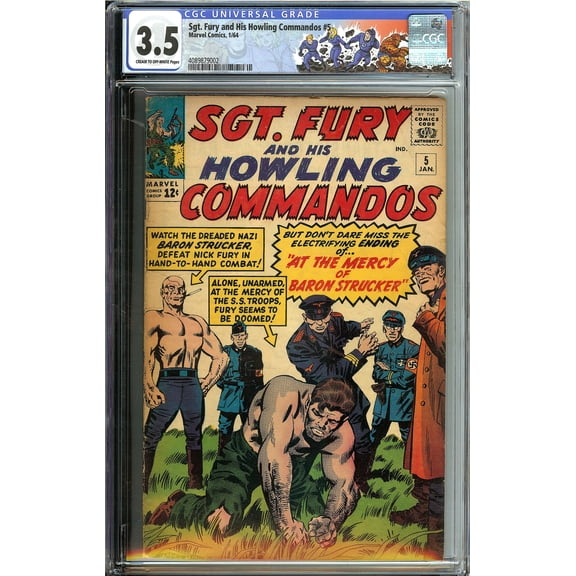 Sgt. Fury and His Howling Commandos #5 - CGC 3.5 Comic Book