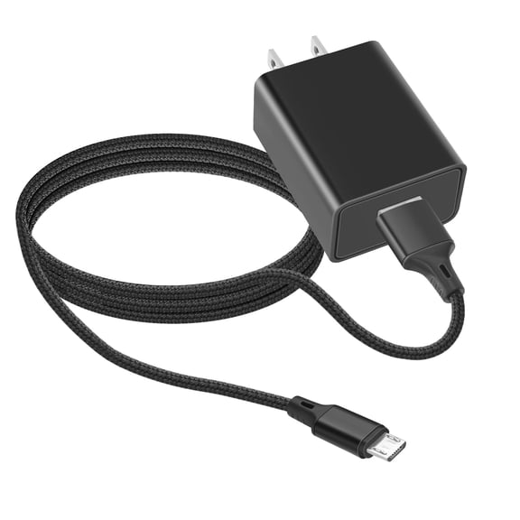 Sguanglin 5V 2A USB Wall Charger with 6FT Micro USB Type B Cable, Fast Charging Block for Samsung Galaxy S7 S6 Note 5 4 S4 S3, LG Flip, Android Phone, Camera, Speaker