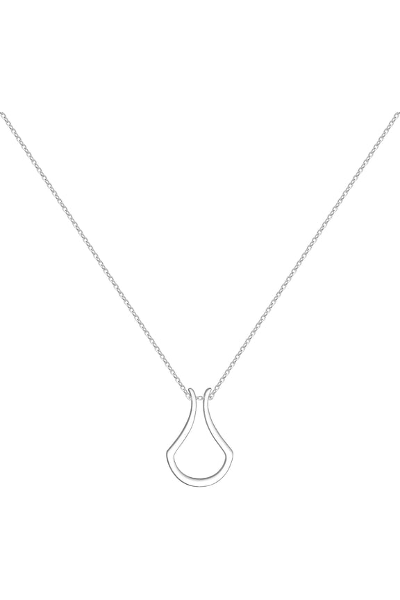 ShTQior Ring Holder Necklace - Women Stainless Steel Wedding Engagement Ring Keeper Necklaces - Ring Holding Gift for Wife,Men,Doctor,Nurse,Party, Fitness enthusiasts