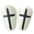 ShYlai 1 Pair Soccer Miniature Shin Guard Shock Absorbing Cross