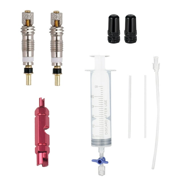 ShYlai 60ml MTB Road Bike Tubeless Tyre Sealant Injector Syringe Tool