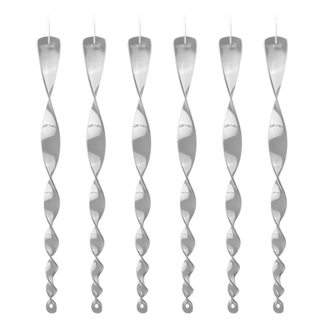 ShYlai 6Pcs 30cm Bird Repellent Reflective Rods Garden Decoration