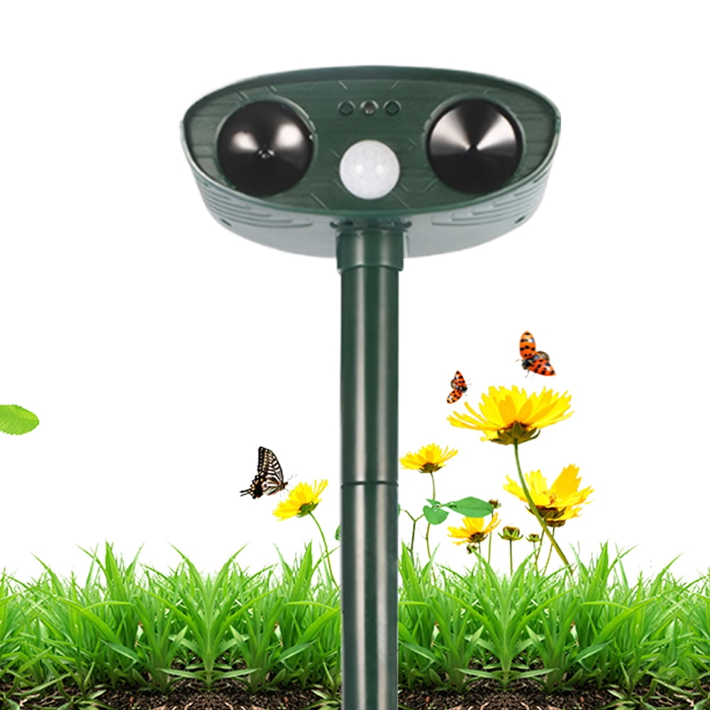 ShYlai Solar Outdoor Cat Squirrel Repellent IPX4 Waterproof Ultrasonic